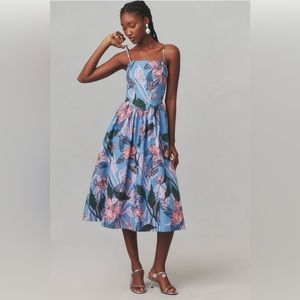 Hutch Sleeveless Drop Waist Midi Dress - Medium